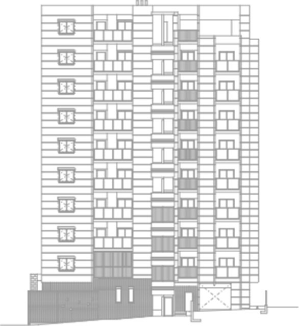 北側立面図