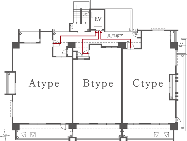 フロア図（Btype：完売）