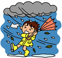 台風シーズンの注意事項