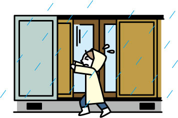 台風シーズンの注意