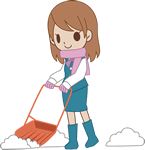 降雪に注意